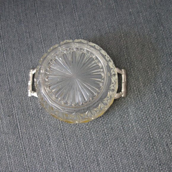 Vintage Fancy Bowl with Metal and Handles - Picture 5 of 10